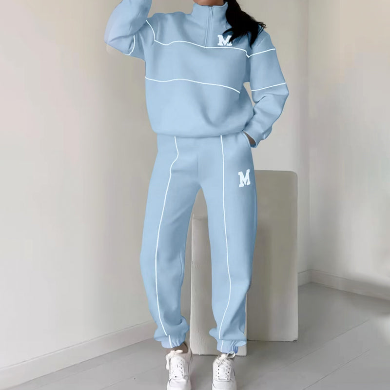Rilena – con rayas laterales de sudadera, conjunto de dos piezas