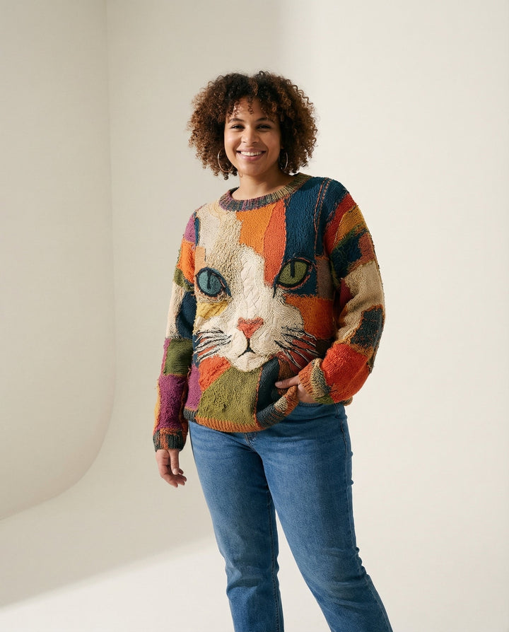 Felino patchwork top