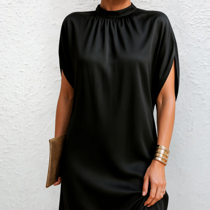 Zavena – Corte recto, tejido plano, vestido