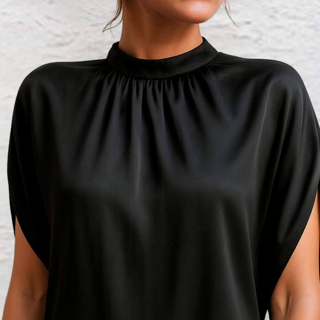 Zavena – Corte recto, tejido plano, vestido