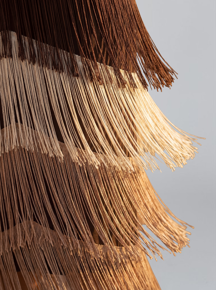 Solyne – Flecos en cascada vestido