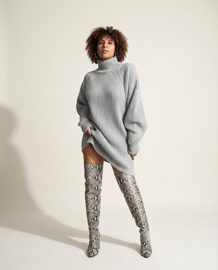 Oversize de punto vestido