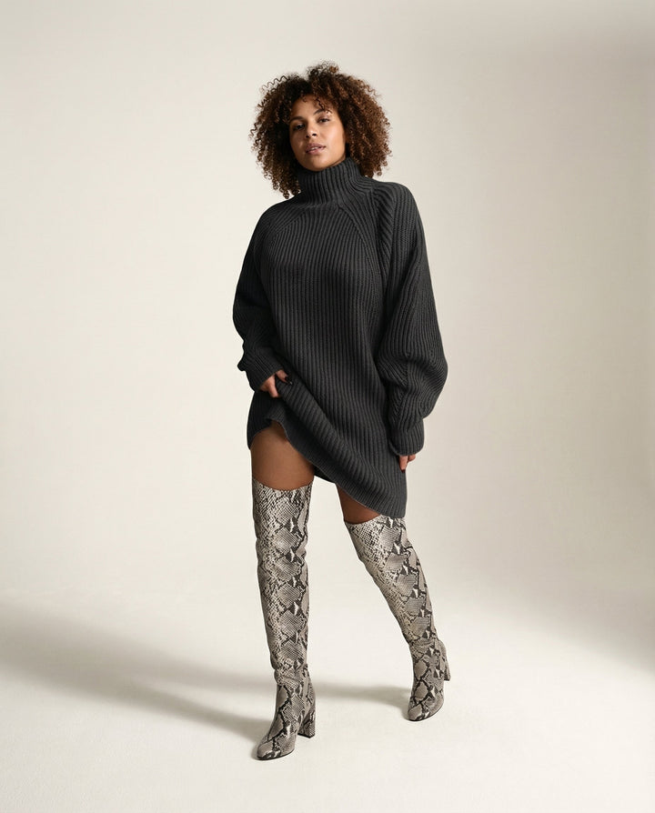 Oversize de punto vestido