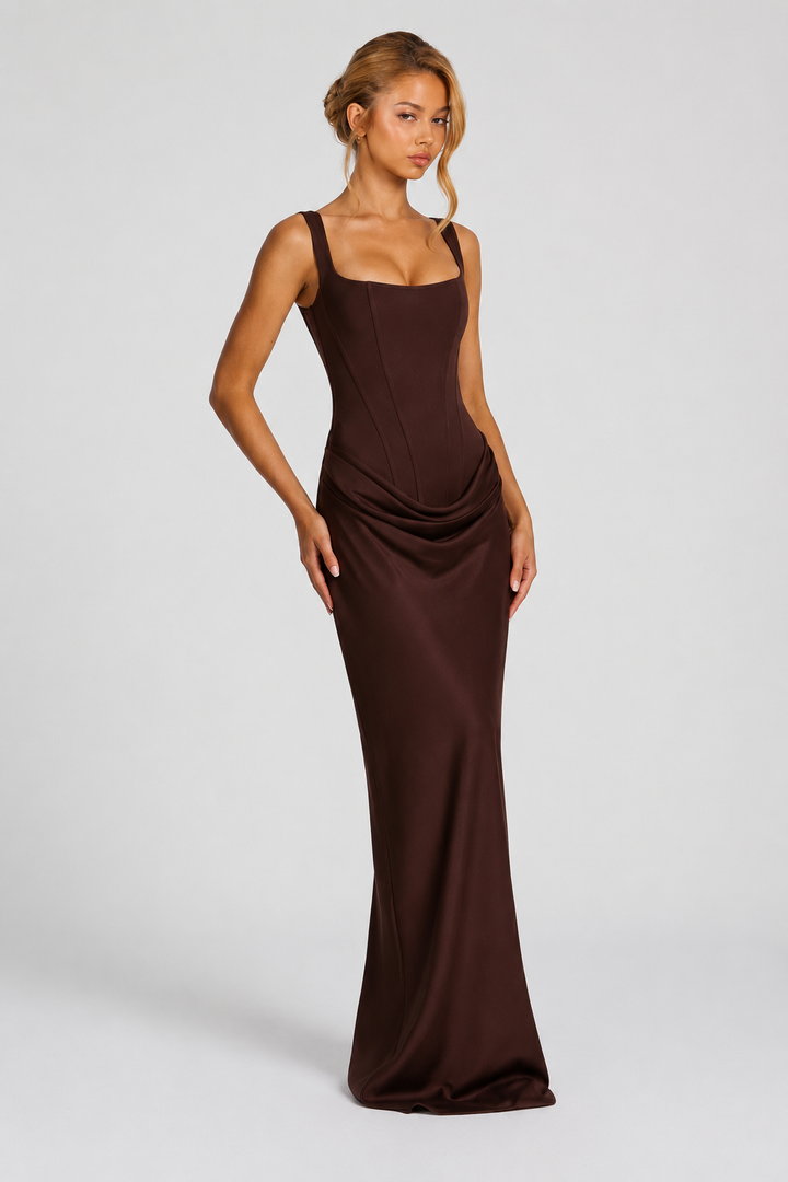 Rheva – Con corsé, vestido maxi