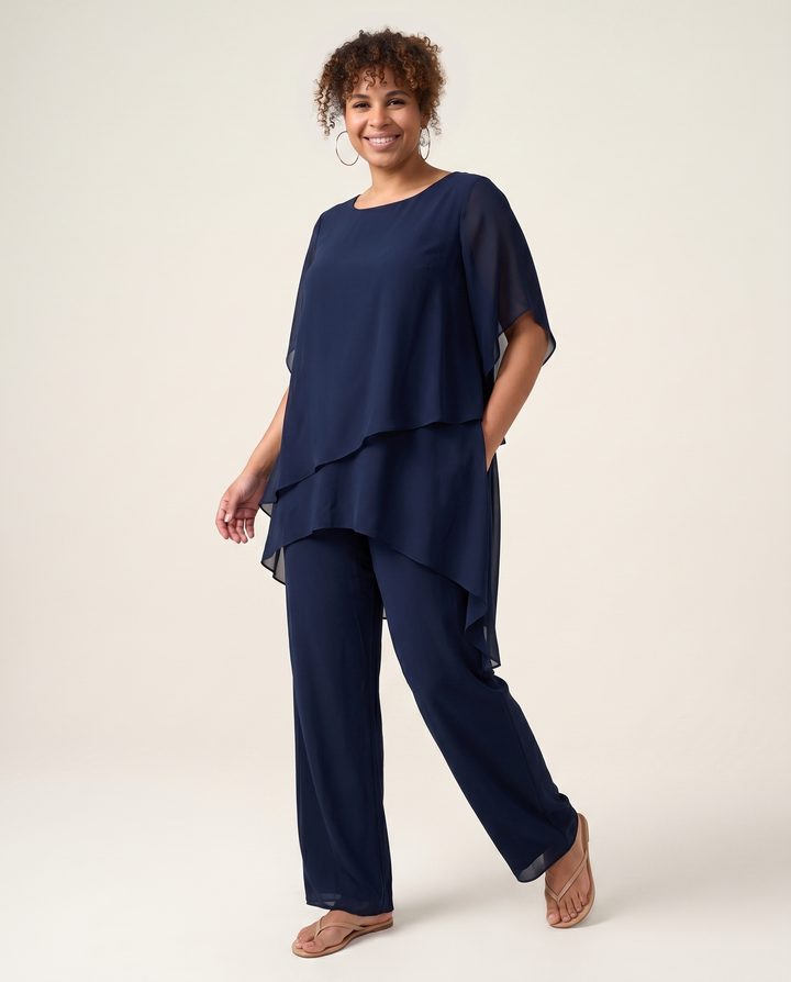 Conjunto de pantalones palazzo