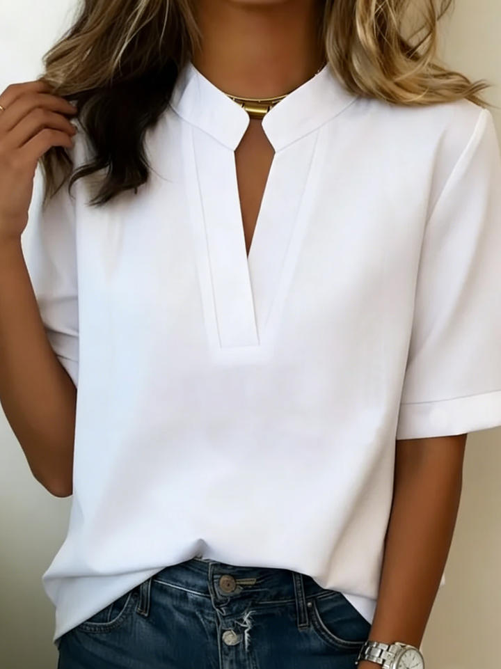 Talven – Cuello alto de punto camisa de manga corta