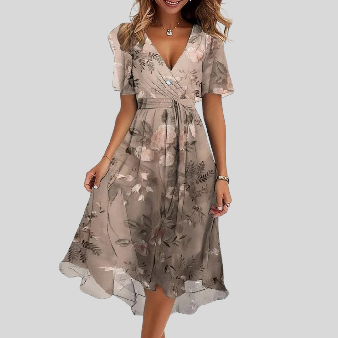 Zaleia – Vestido con dobladillo asimétrico