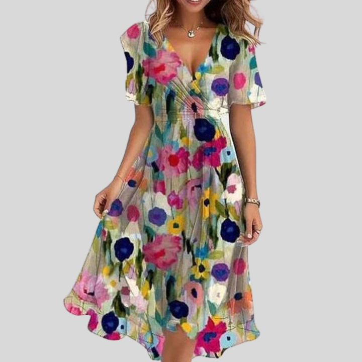 Zaleia – Vestido de dobladillo asimétrico