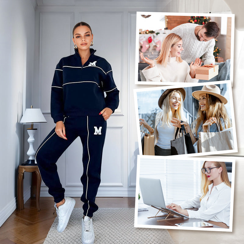 Rilena – con rayas laterales de sudadera, conjunto de dos piezas