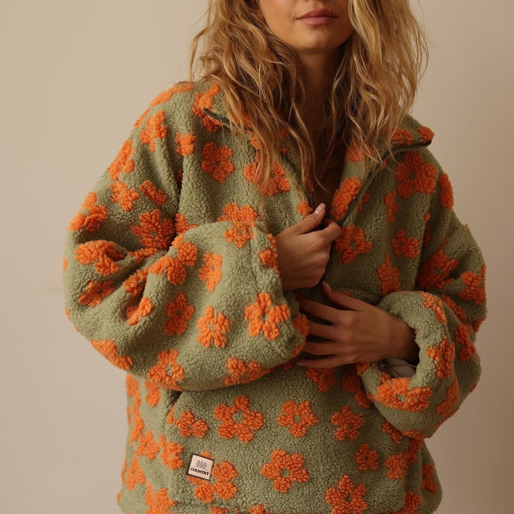 Avenli – suéter de polar con estampado floral