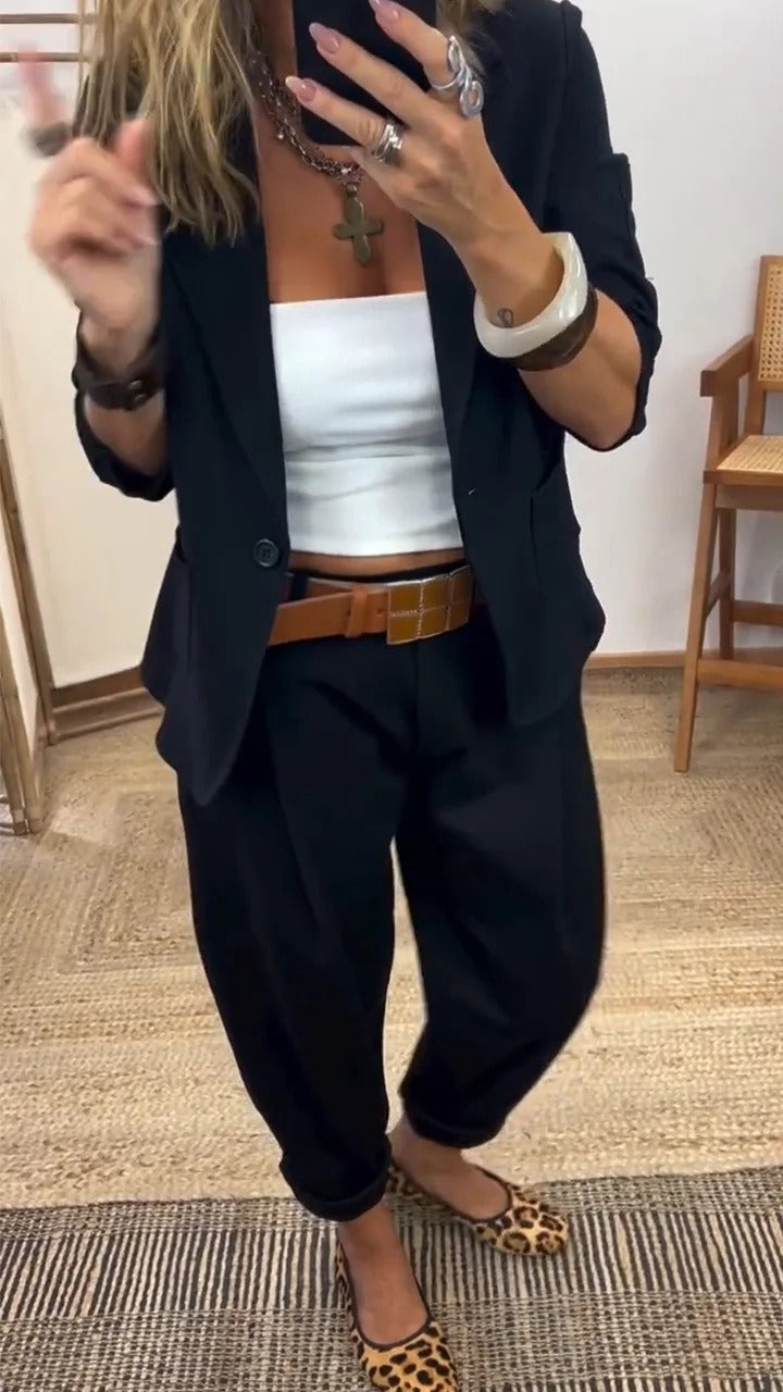 Virela – Conjunto de traje con solapas