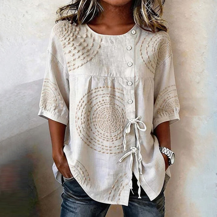 Rilena – Con cordones, de algodón, blusa