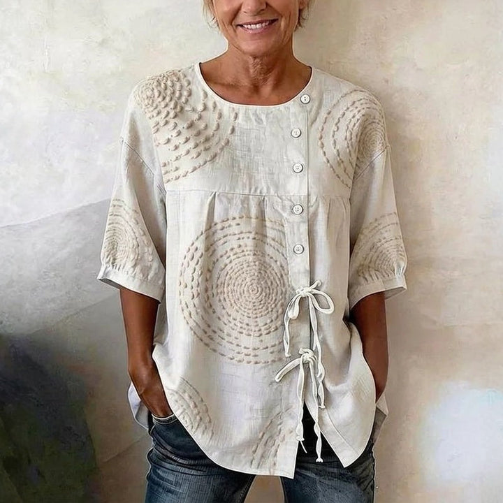 Rilena – Con cordones, de algodón, blusa