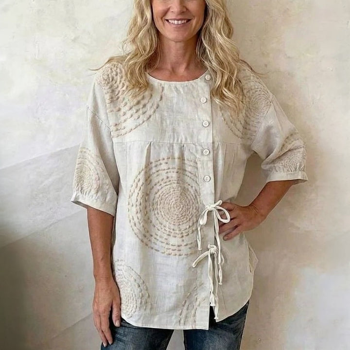 Rilena – Con cordones, de algodón, blusa