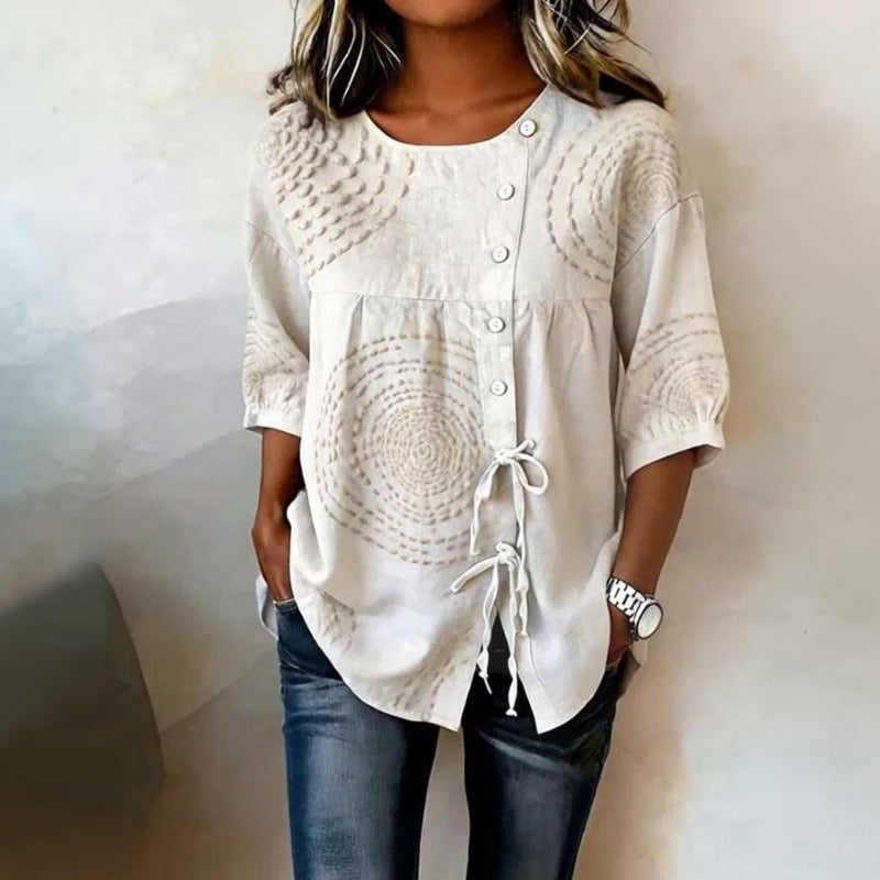Rilena – Con cordones, de algodón, blusa