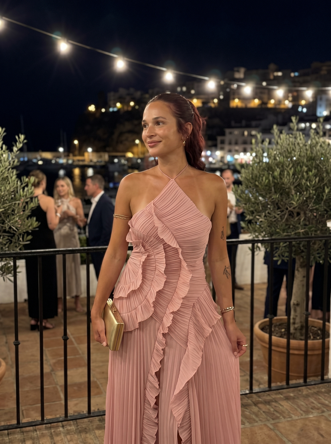 Vesara – Vestido plisado de tejido de alta densidad