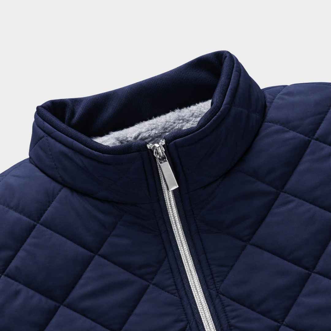 Acolchada forrada de forro polar chamarra