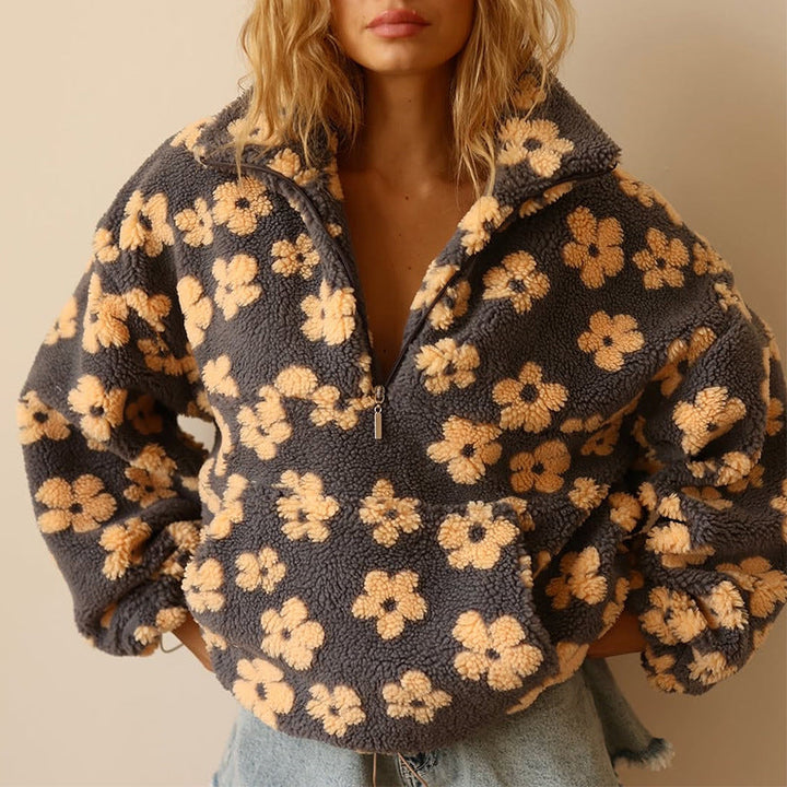 Avenli – suéter de polar con estampado floral