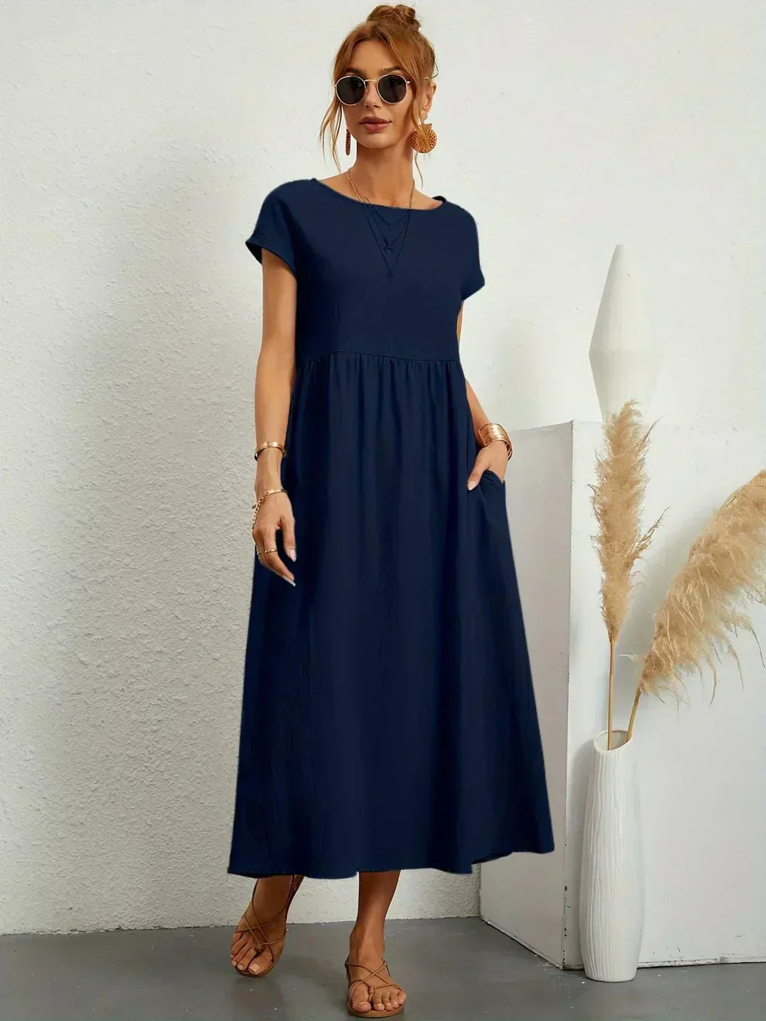 Calira – Midi de algodón vestido