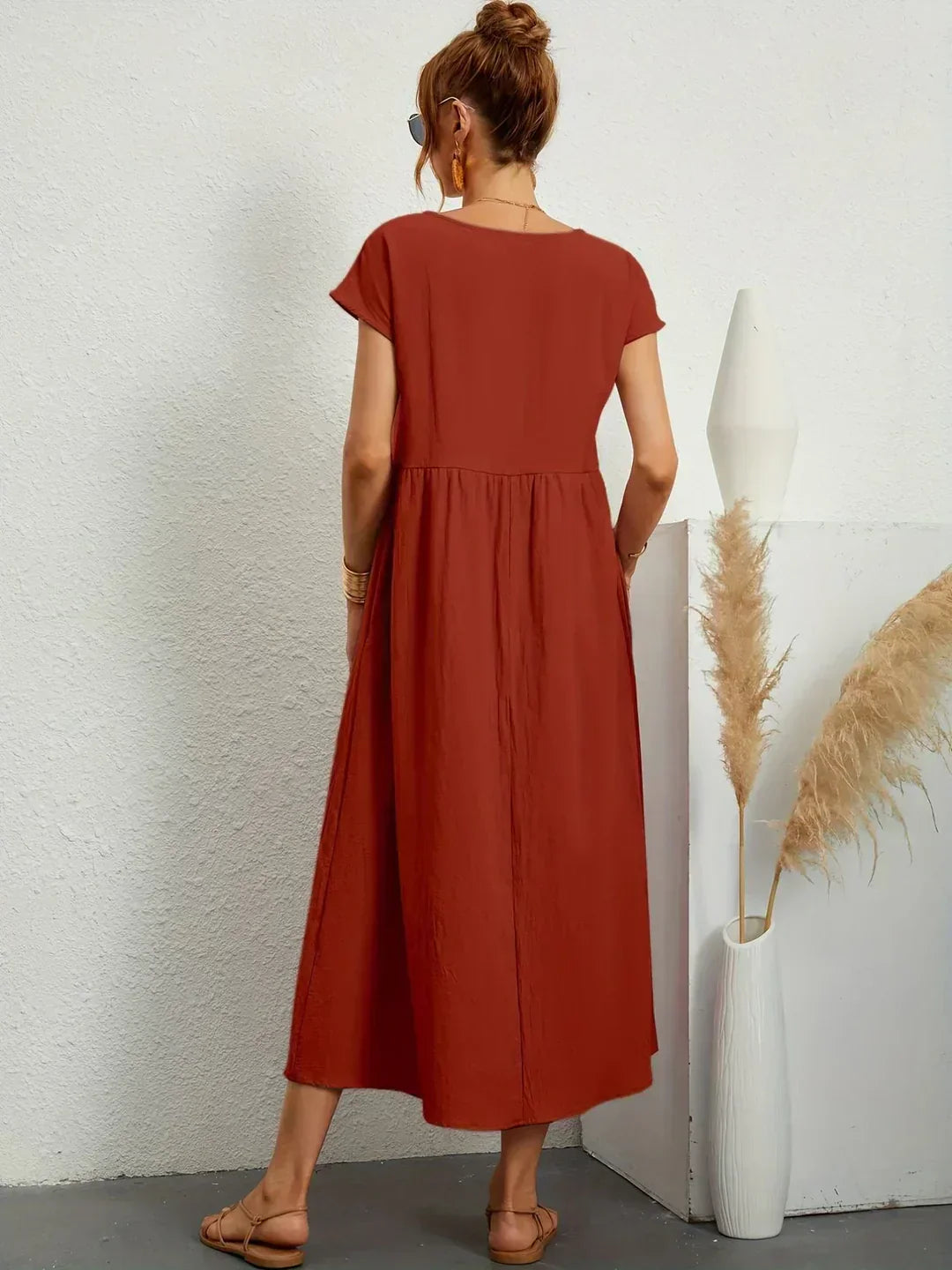 Calira – Midi de algodón vestido