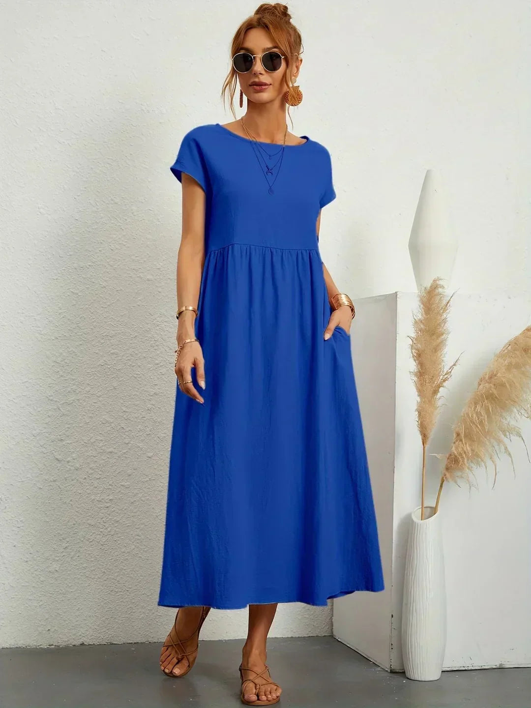 Calira – Vestido midi de algodón