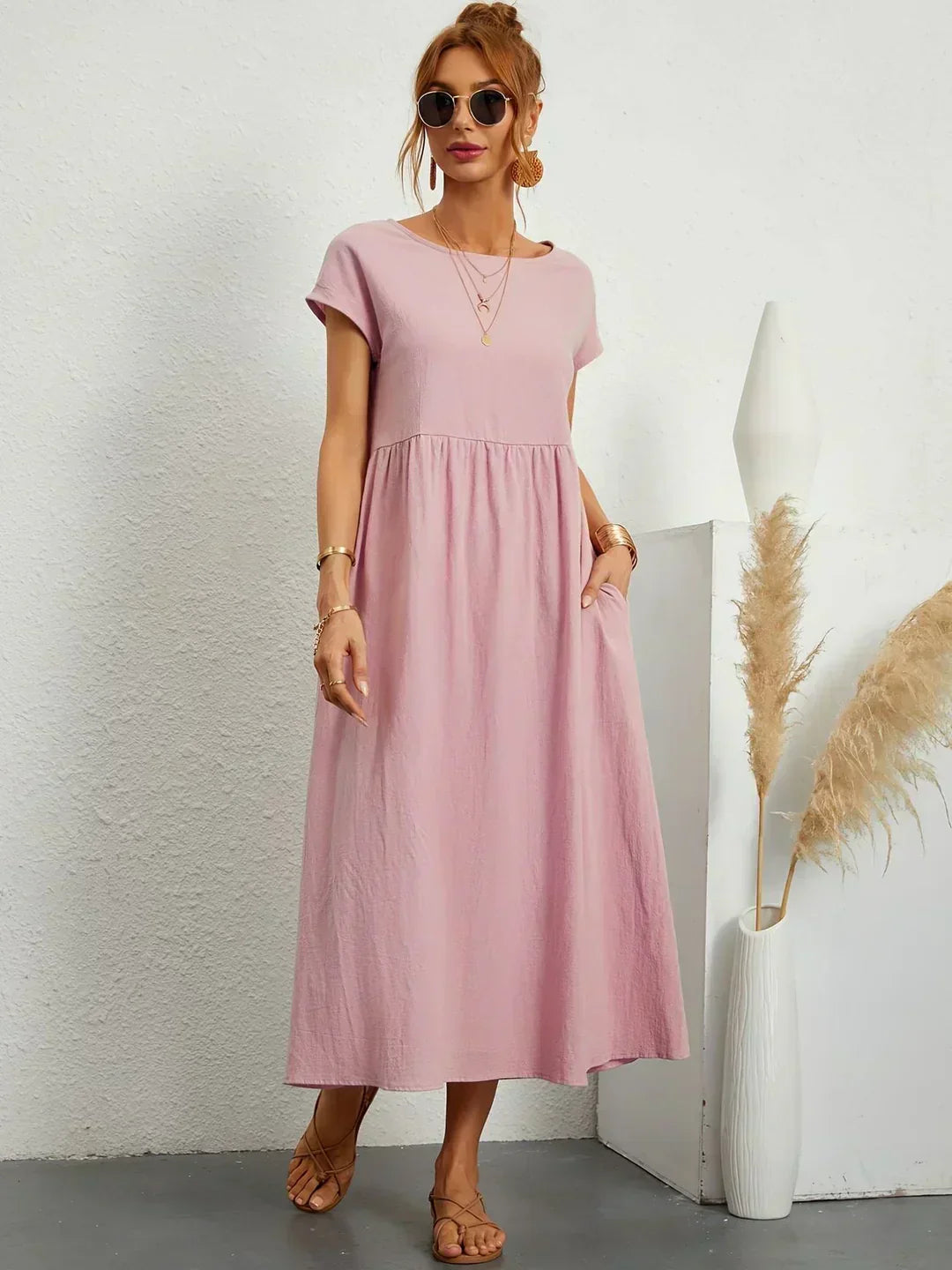 Calira – Midi de algodón vestido