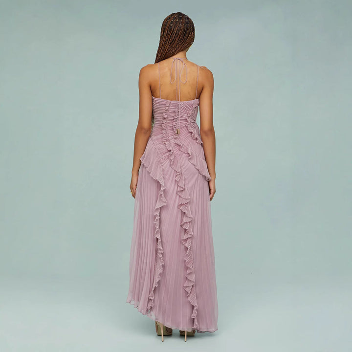 Ilyra – Cuerpo drapeado de tejido plano, vestido