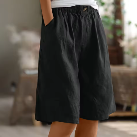 Mevira – Cintura elástica, tejido plano, pantalones cortos