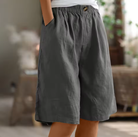 Mevira – Cintura elástica, tejido plano, pantalones cortos