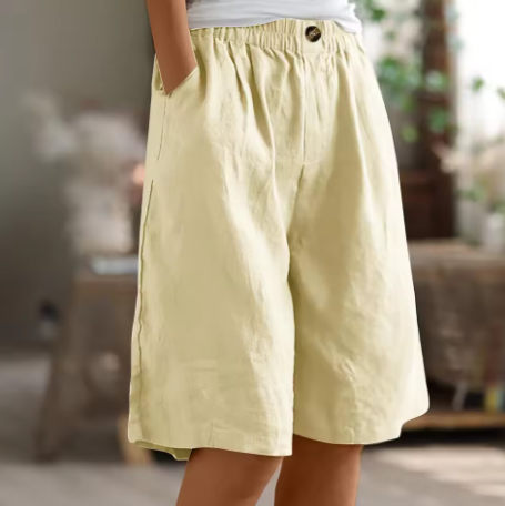 Mevira – Cintura elástica, tejido plano, pantalones cortos