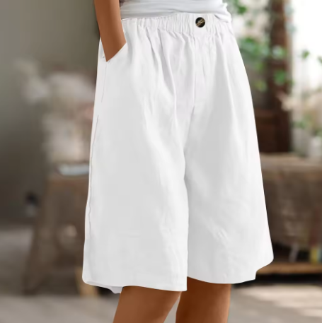 Mevira – Cintura elástica, tejido plano, pantalones cortos
