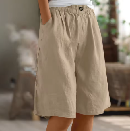 Mevira – Cintura elástica, tejido plano, pantalones cortos