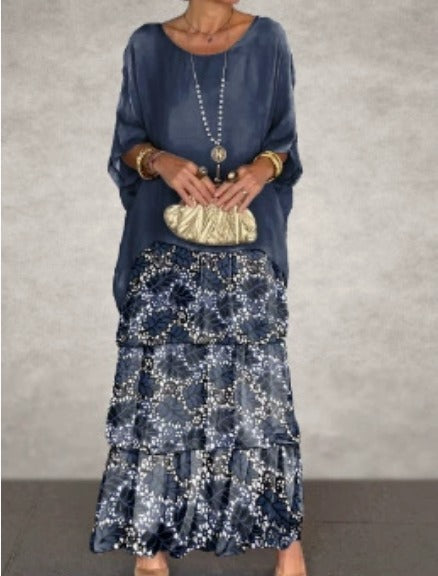 Avalen – Maxi con holanes de punto vestido