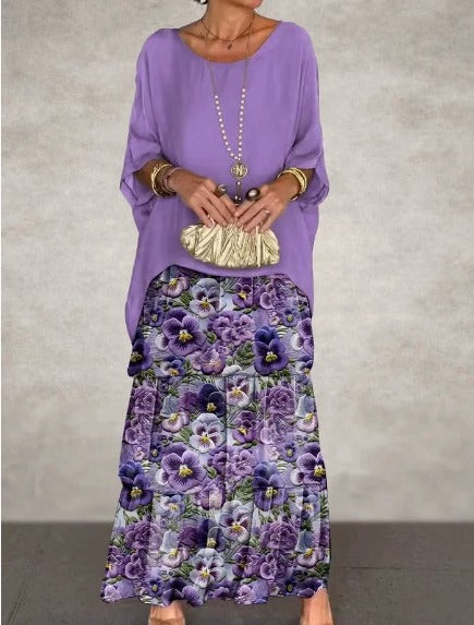 Avalen – Con volantes de punto, vestido maxi