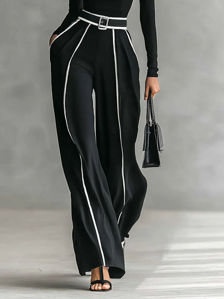 Cuello alto de punto conjunto