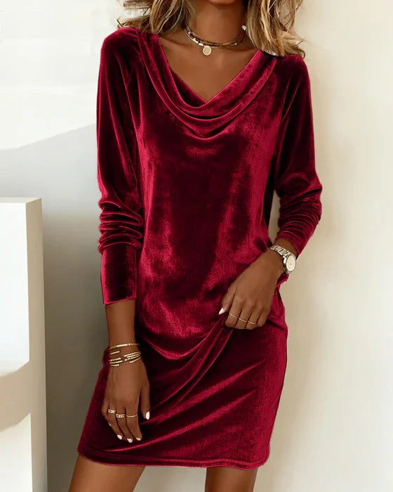 Nivora – Con capucha, de terciopelo, vestido