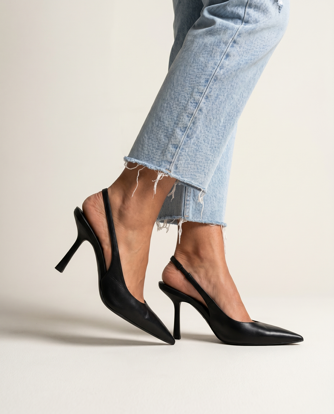 Tacones con estampado de leopardo