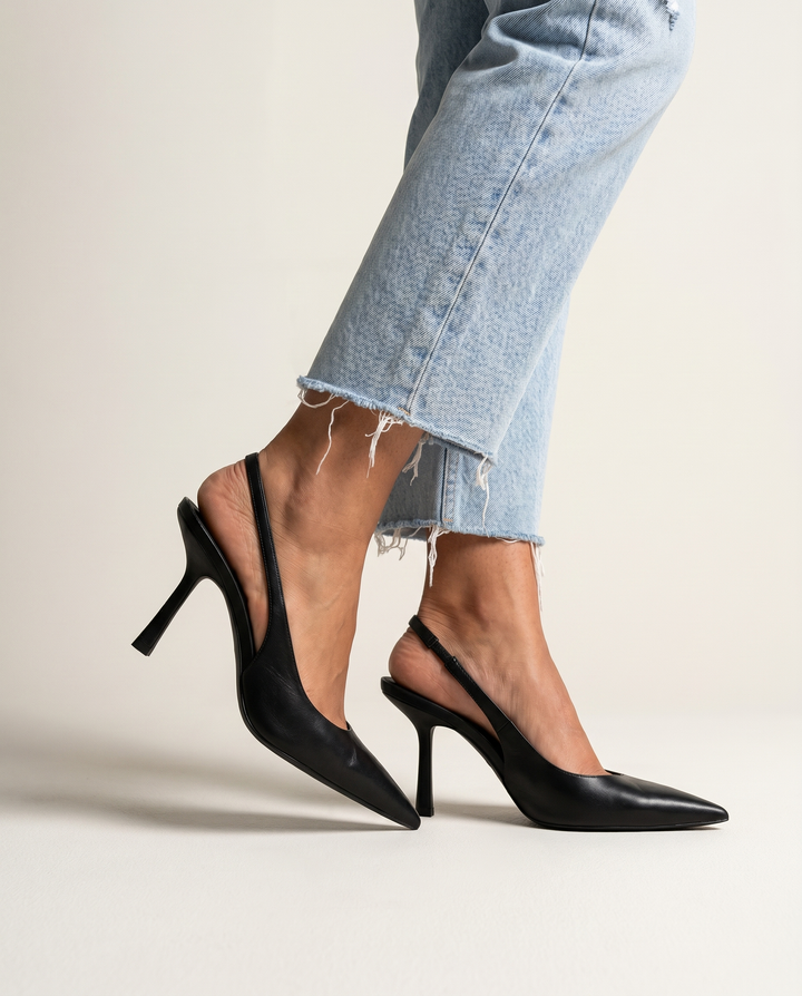 Tacones con estampado de leopardo