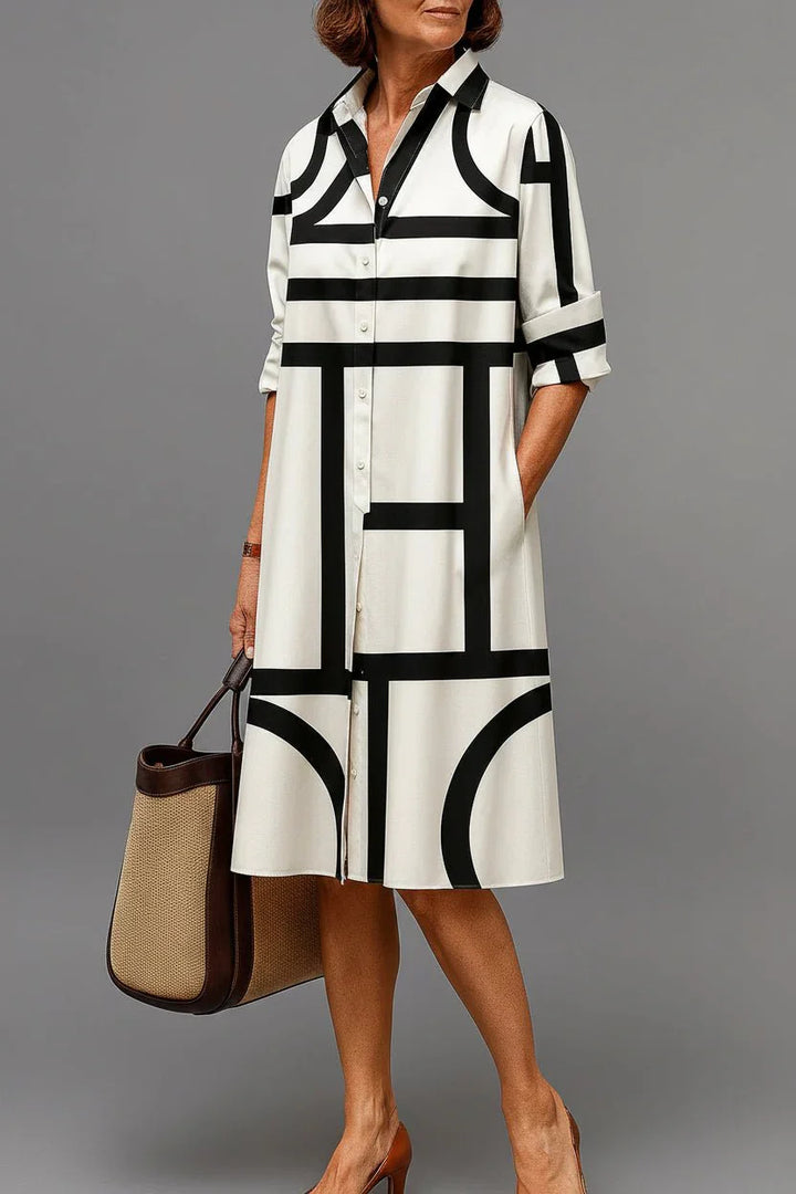 Vaelia – Con drapeado en tejido plano, vestido midi