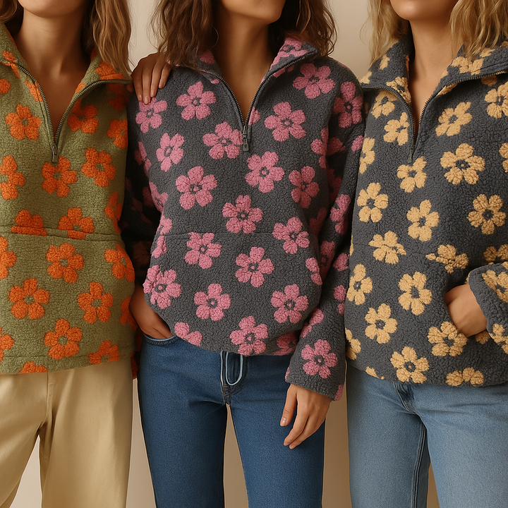 Avenli – suéter de polar con estampado floral
