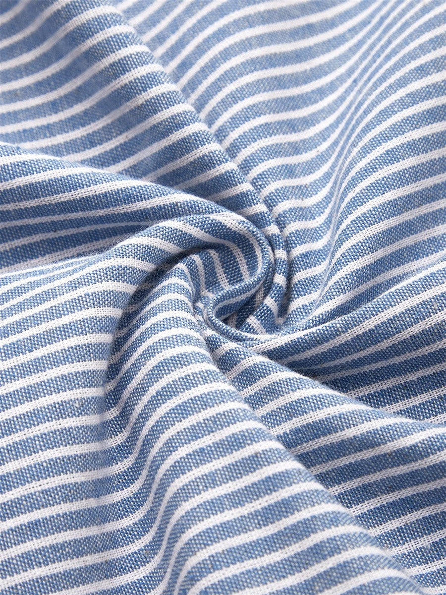 Mevara – Vestido de verano tejido a rayas