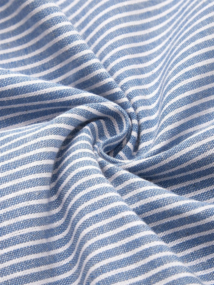 Mevara – Vestido de verano tejido a rayas