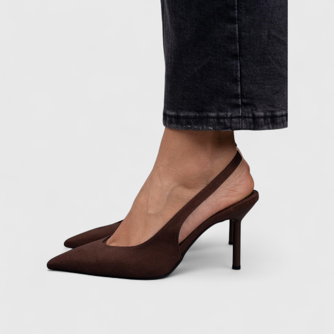 Kalira – Con correa, estampado de leopardo, zapatos de tacón