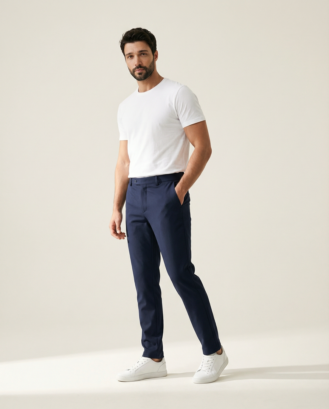 Cintura elástica y stretch en 4 direcciones, pantalones