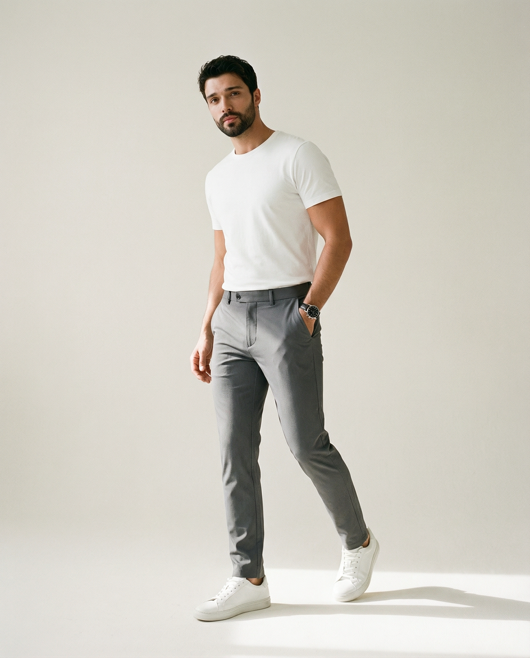 Cintura elástica y stretch en 4 direcciones, pantalones