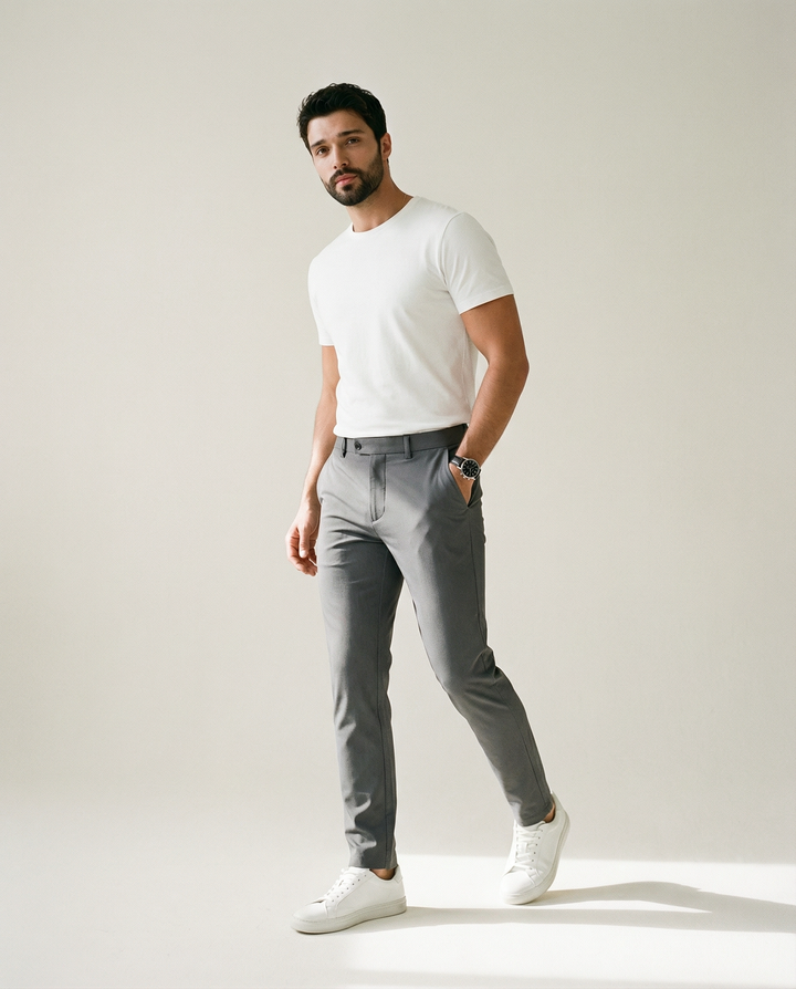 Cintura elástica y stretch en 4 direcciones, pantalones