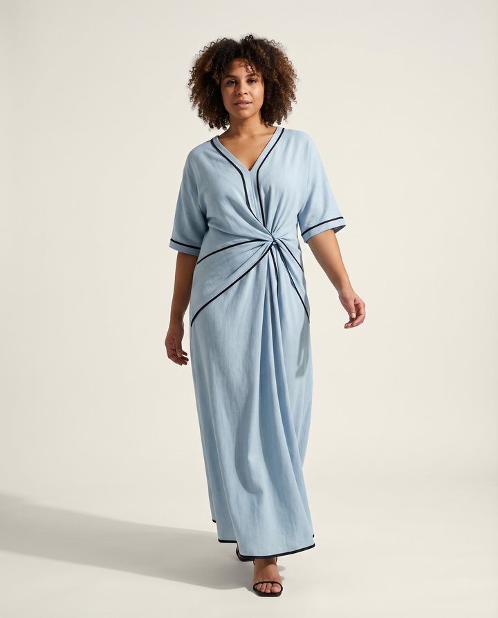 Sivora – Vestido midi de cintura definida