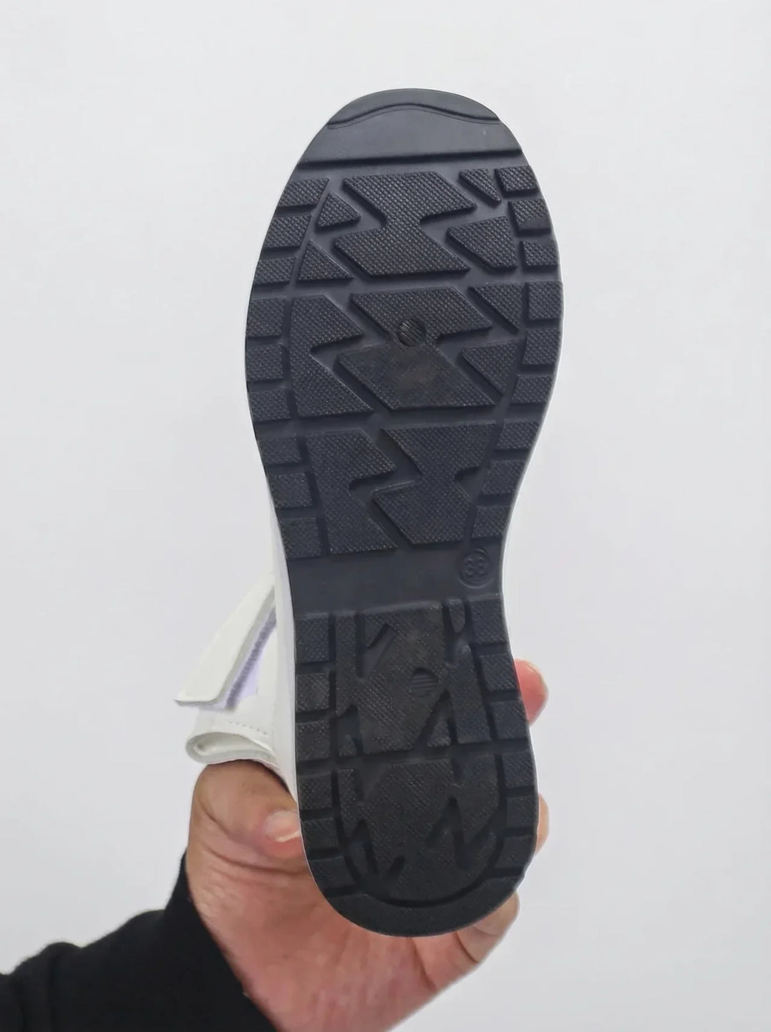 Orlise – De cuña con correa de velcro y suela de goma, sandalias