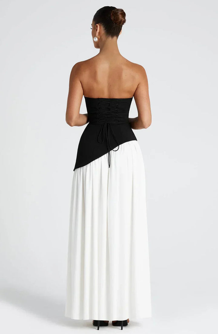 Eryla – Cuello halter, largo maxi, vestido