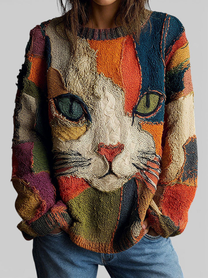 Felino patchwork top